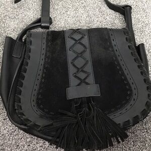 Lucky Brand Black Leather Crossbody Bag